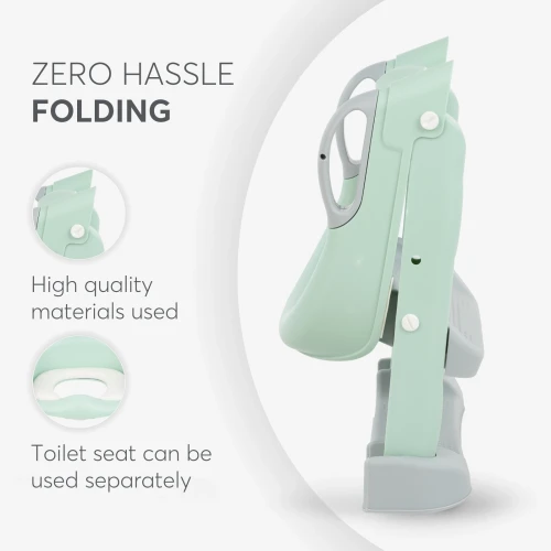 Детская накладка на унитаз с лестницей Kikkaboo Lea Mint, 12 мес. + купить в Кишиневе