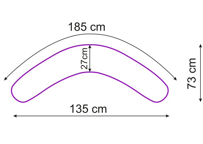 Pernă pentru gravide PernaMea forma-V cu față de pernă Buline Gri, 135 cm cumpăra în Chișinau