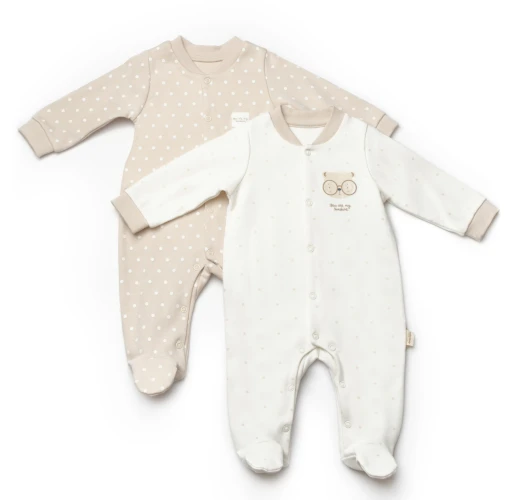 Комбинезон BabyCosy Ivory & Ecru, 2 шт. (6-9М) купить в Кишиневе