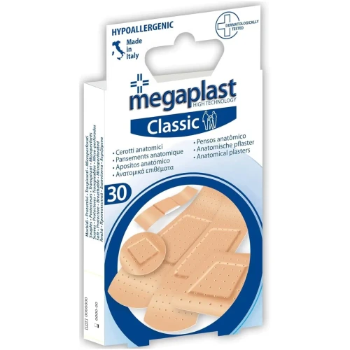 Emplastru Megaplast Classic Bej, 5 marimi, 30 buc cumpăra în Chișinau