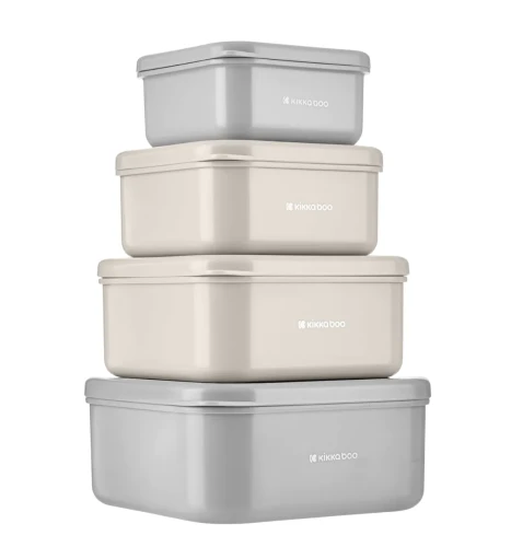 Набор из 4 контейнеров Kikkaboo Kitty Cat Grey купить в Кишиневе