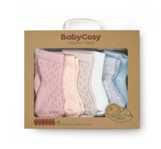 Носочки BabyCosy Mix, 6 шт. (12-24M) купить в Кишиневе
