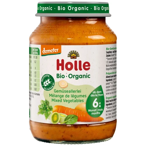 Пюре Holle из овощной смеси (6 мес+) 190 г купить в Кишиневе