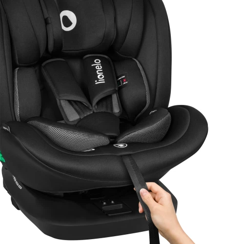 Автокресло 40-150 см (i-Size) Isofix Lionelo Bastiaan Black Carbon, поворотное 360 купить в Кишиневе