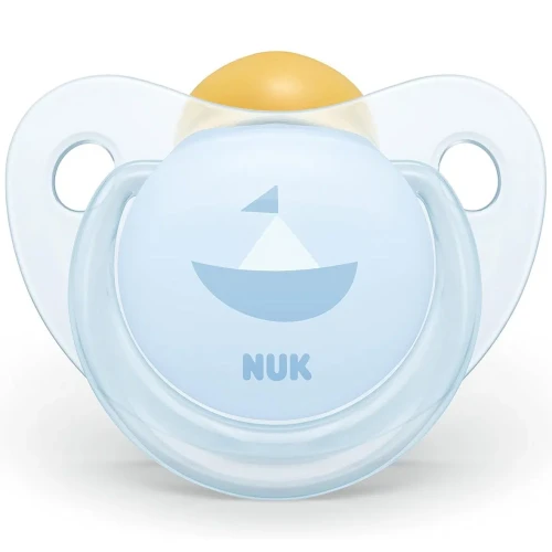 Пустышка ортодонтическая латексная NUK Baby Blue в асс., 6-18 мес купить в Кишиневе