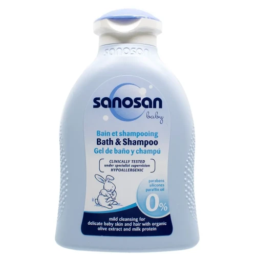 Детский гель для душа и шампунь 2 в 1 Sanosan Baby Bath & Shampoo, 100 мл купить в Кишиневе