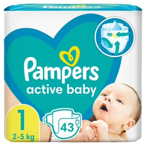 Подгузники Pampers New Baby 1 (2-5 кг), 43 шт. купить в Кишиневе