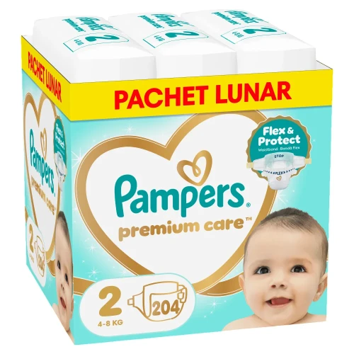 Подгузники Pampers Premium Care BOX №2 (4-8 кг), 204 шт. купить в Кишиневе