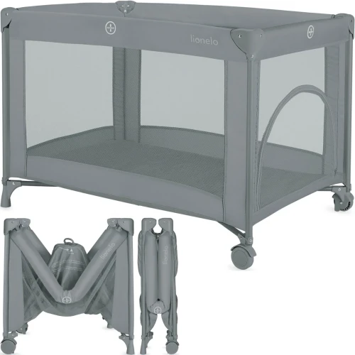 Кроватка манеж Lionelo Amelie Grey Concrete купить в Кишиневе