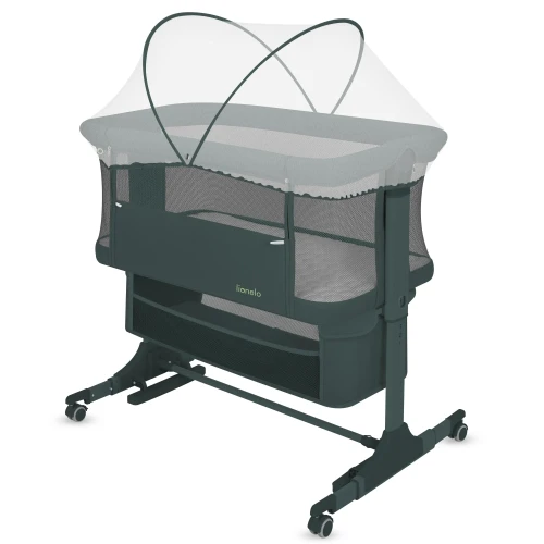 Patuc Co-sleeper 3 in 1 Lionelo Jodie Green Graphite cumpăra în Chișinau
