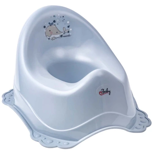 Детский горшок Maltex Minimal Whale Satin Blue, от 6 мес+ купить в Кишиневе