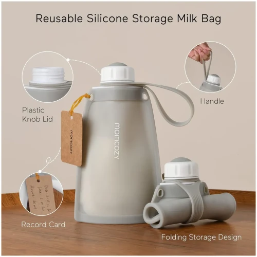 Pungi pentru stocarea laptelui Momcozy Silicon Red, 250 ml cumpăra în Chișinau