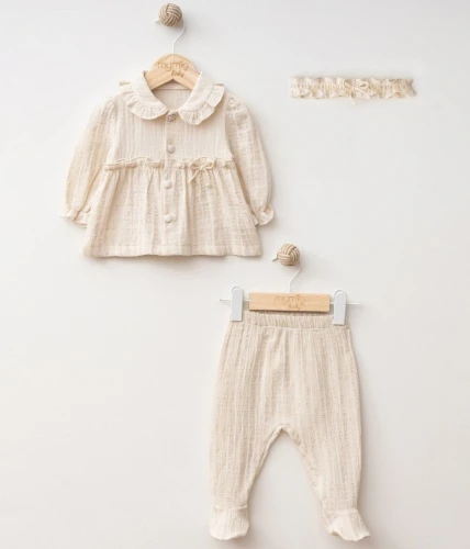 Set din 3 piese Mymio Muslin Beige (1-3L) cumpăra în Chișinau