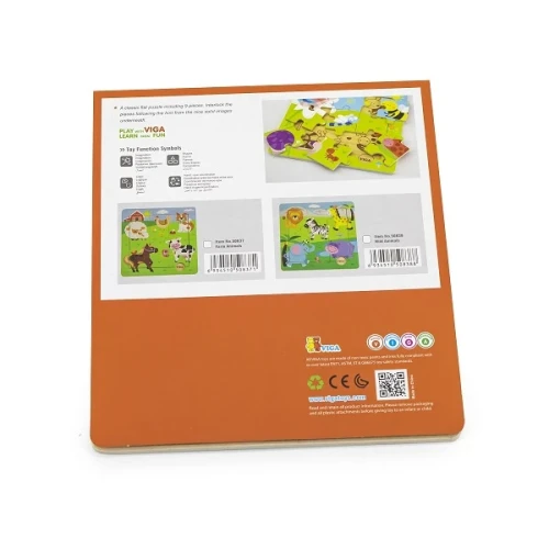 Puzzle din lemn Viga Farm Animals, 9 elemente cumpăra în Chișinau