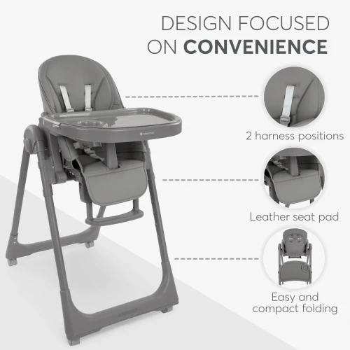 Scaun de masă Kikkaboo Pastello 2 Grey cumpăra în Chișinau