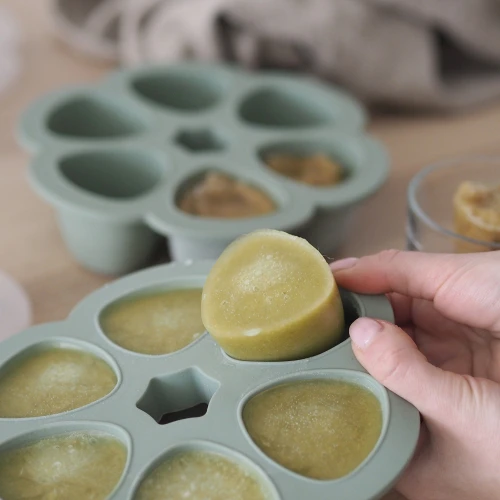 Recipient ermetic din silicon Sage Green, 6x150 ml cumpăra în Chișinau