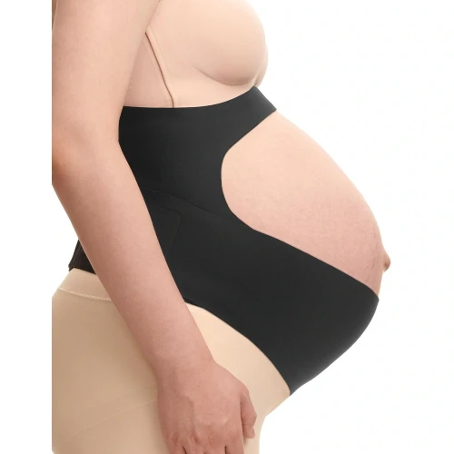Centura abdominala pentru sustinere prenatala Momcozy Black, Marimea L (100-120 cm) cumpăra în Chișinau