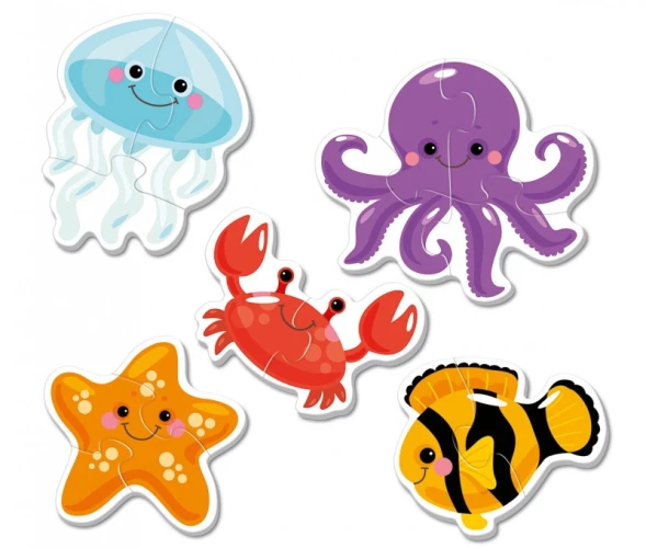 Puzzle educativ Far Far Land Sea Animals, 14 elemente cumpăra în Chișinau