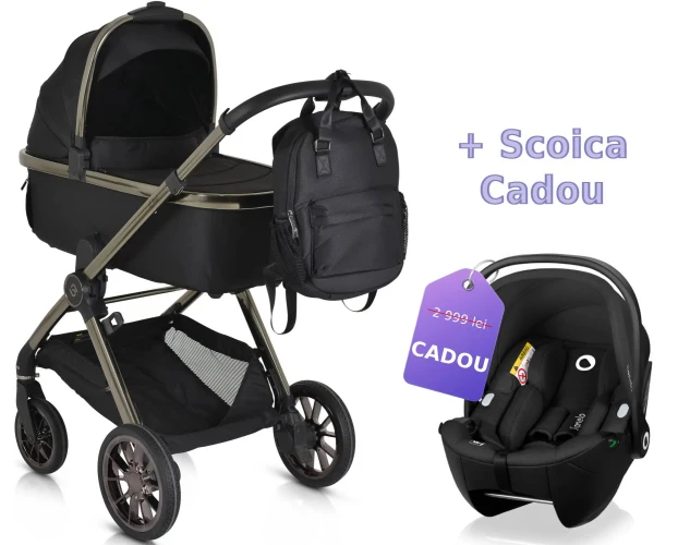 Carucior 2/1 Moni iClick Black cumpăra în Chișinau