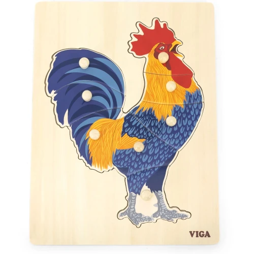 Puzzle Viga Montessori Cocoș cumpăra în Chișinau