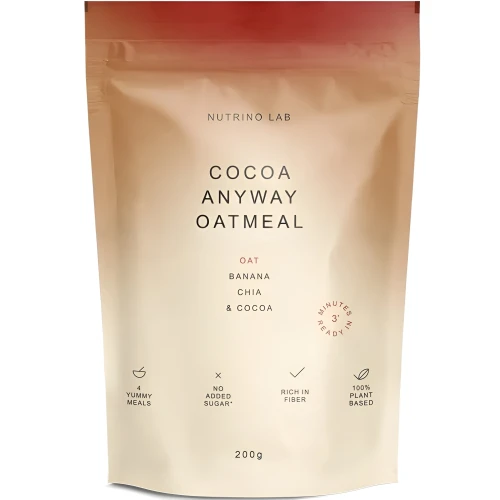 Terci Nutrino Lab cu fulgi de ovăz și bucăți de banană, chia, cacao și vanilie (24 luni +), 200 g cumpăra în Chișinau