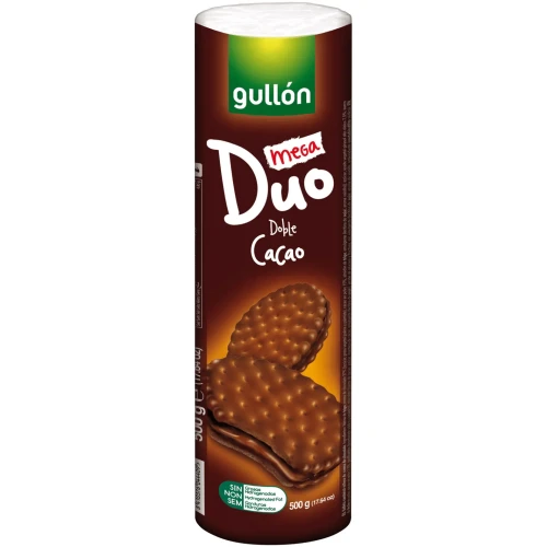 Biscuiti Gullon Mega Duo Doble Cacao (12 luni+), 500 gr cumpăra în Chișinau