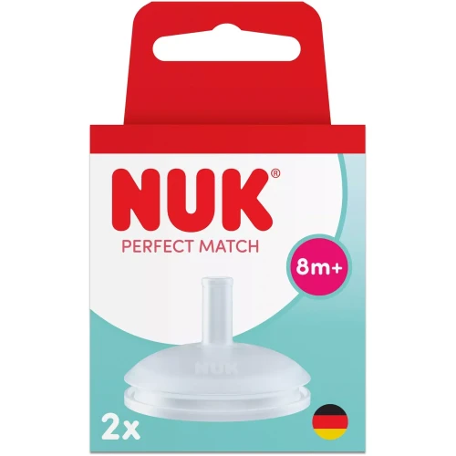 Соска силиконовая NUK Perfect Match с переменным потоком (8+ мес), 2 шт. купить в Кишиневе