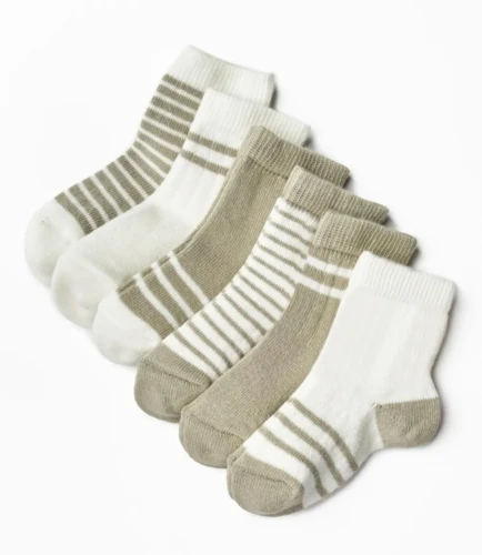 Носочки BabyCosy Green & White, 6 шт. (0-6M) купить в Кишиневе