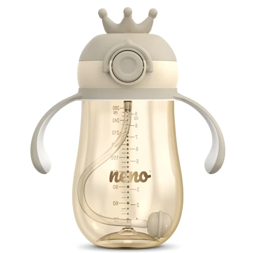 Поильник с трубочкой Neno Mio 2 Beige (12 мес.+), 280 мл купить в Кишиневе