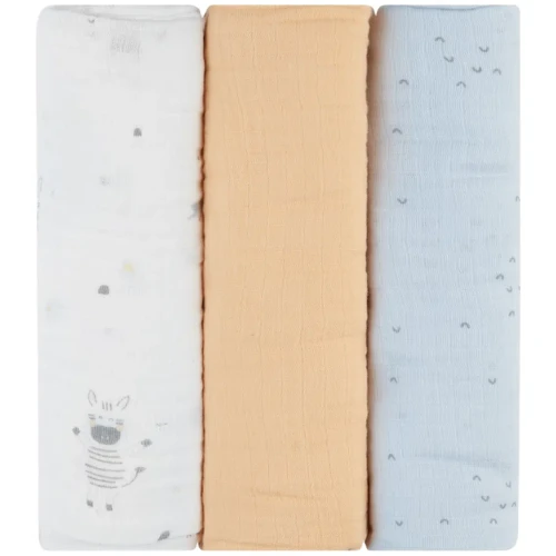 Pelinci din muselina KikkaBoo Stripy Friends (100x100 cm), 3 buc. cumpăra în Chișinau