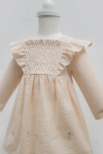 Платье с длинным рукавом Caramell Happy Spring Beige (1-3М) купить в Кишиневе