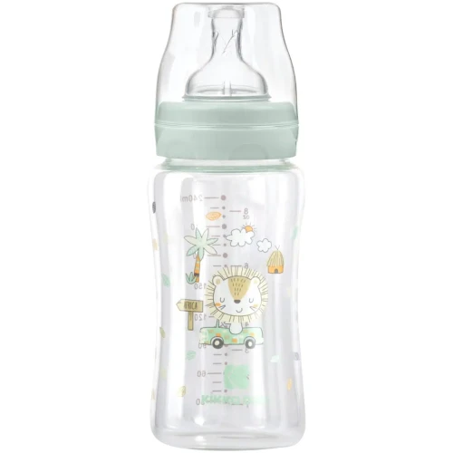 Biberon pentru bebelusi din sticla KikkaBoo Jungle King Mint, 240 ml cumpăra în Chișinau