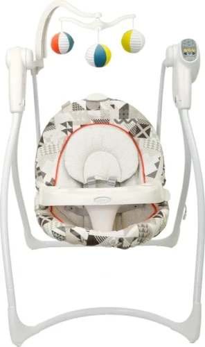 Детское кресло-качалка Graco Lovin Hug Patchwork Grey купить в Кишиневе