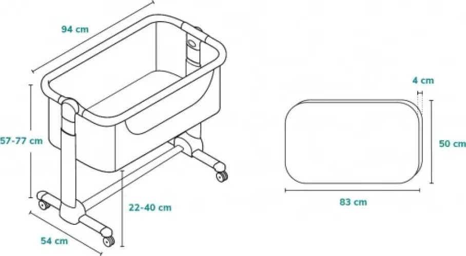Pătuc Co-sleeper 3 in 1 Lionelo Leonie Beige Sand cumpăra în Chișinau
