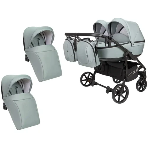 Carucior pentru gemeni 2 in 1 Angelina Tvigo-Duo Blue Smoke cumpăra în Chișinau