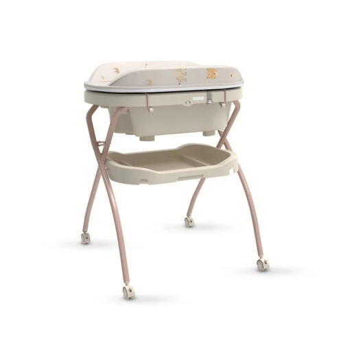 Cada cu suport și salteluță de înfășat Neno Breza Beige, 58 cm cumpăra în Chișinau