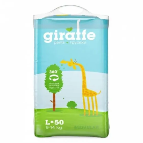 Подгузники-трусики 9-14 кг Lovular Giraffe L, 50 шт купить в Кишиневе