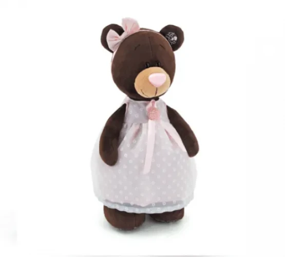Мягкая игрушка Choco&Milk Мишка в платье, 30 см купить в Кишиневе
