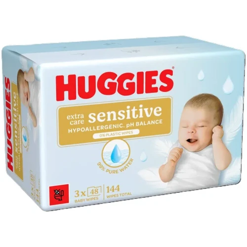 Влажные салфетки Huggies Pure Extra Care Sensitive, 3x48 шт. купить в Кишиневе