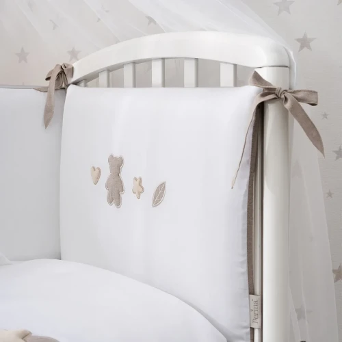 Lenjerie de patut Perina Teddy love Bej (6 piese), 120x60 cm cumpăra în Chișinau