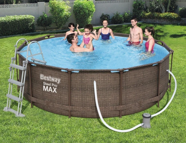 Bazin pentru copii Bestway Steel Pro Max Rotang + pompă de filtrare 2006 l/h, 9150 litri cumpăra în Chișinau