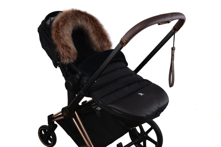Husă de iarnă pentru cărucior Cottonmoose Alaskan Footmuf Black, 110x50 cm cumpăra în Chișinau