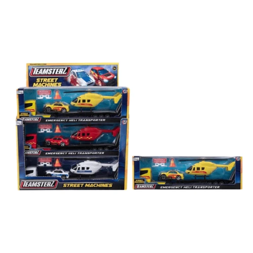 Set de mășinuțe HTI Teamsterz Emergency Heli Transporter în sort., 5 buc. cumpăra în Chișinau