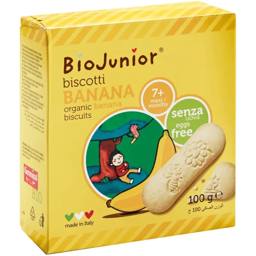 Biscuiti BioJunior cu banana (7 luni+), 100 gr cumpăra în Chișinau
