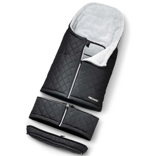 Зимний чехол для коляски Recaro Vario Footmuff Black Grey 95x45 см купить в Кишиневе