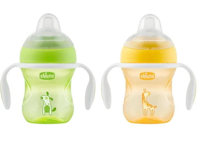 Поильник с мягким носиком Chicco Transition Neutral (4 мес.+), 200 мл в асс. купить в Кишиневе