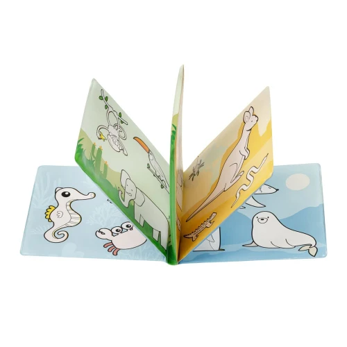 Игрушка для ванны Akuku Magic Book Animals Green, 1 шт. купить в Кишиневе