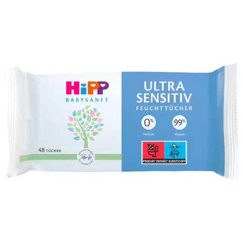Șervețele umede HiPP Babysanft Ultra Sensitiv, 48 buc. cumpăra în Chișinau