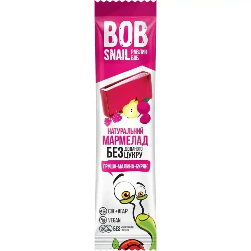 Marmelada naturala Bob Snail Pere-Zmeura-Sfecla (3 ani+), 38 gr cumpăra în Chișinau