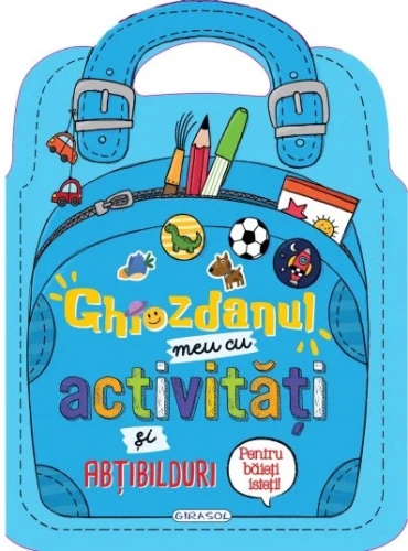 Carte Ghiozdanul meu cu activități și abțibilduri pentru băieți cumpăra în Chișinau